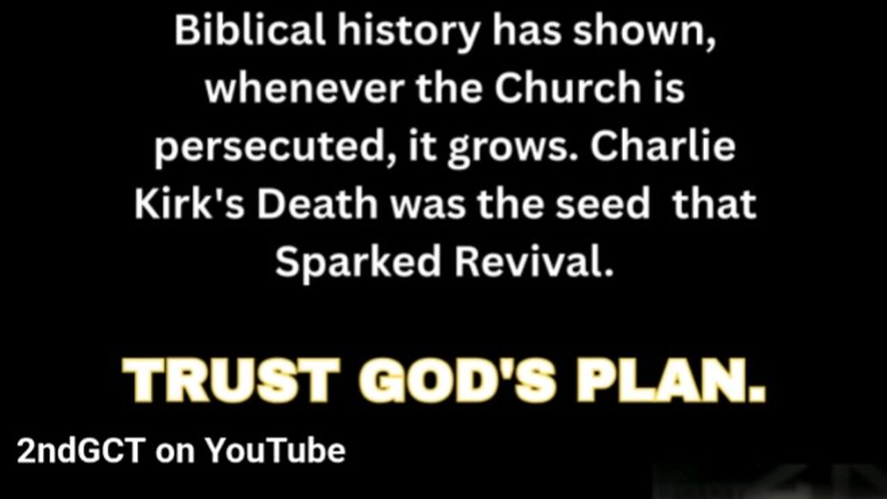 Revival Prophecy Charlie Kirk A Seed that Fell to the Ground and Died Much Fruit John 12:24 KJV
