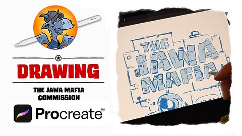 Drawing A Jawa Mafia Commission In PROCREATE!