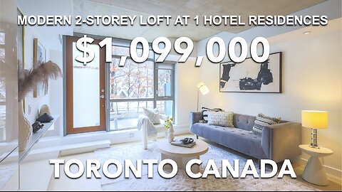 Best Real Estate Agents Near Me in Toronto | Modern 2-Storey Loft at 1 Hotel Residences in Toronto