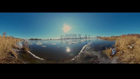 Relaxing Nature Soundscape: Waterfowl Calls and Ice Sounds for Sleep | 2 Hours