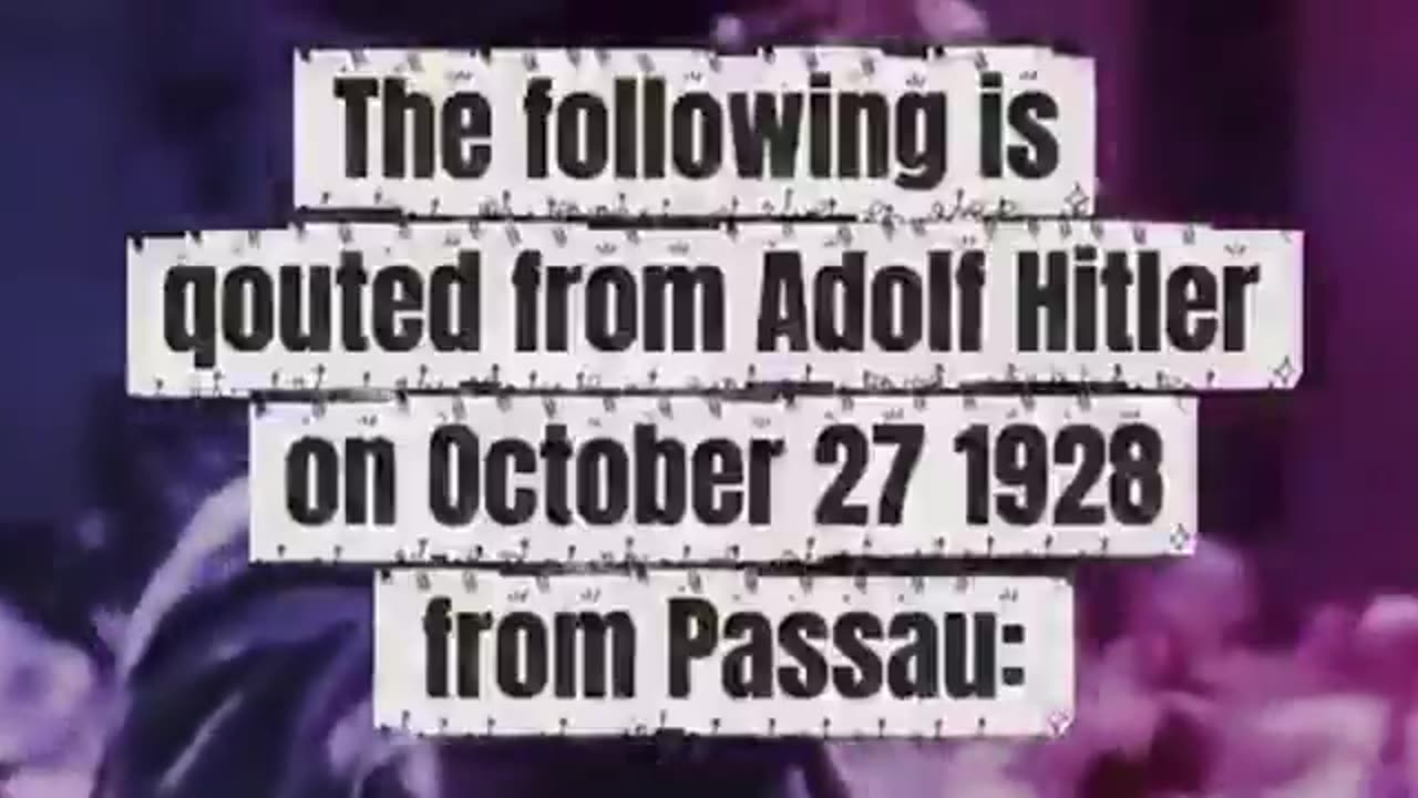 A quote from Adolf Hitler