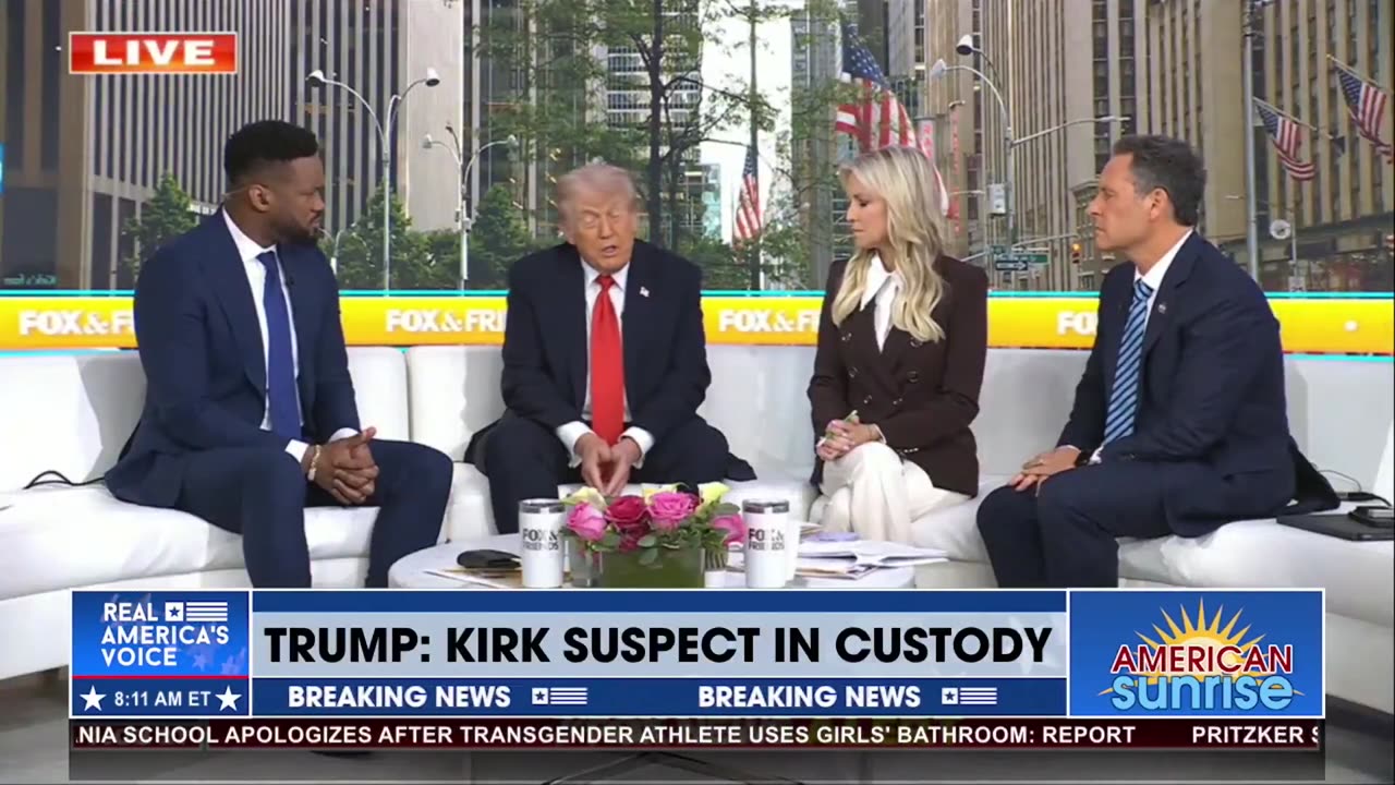 BREAKING: TRUMP BELIEVES KIRK SUSPECT IN CUSTODY
