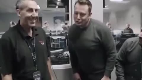 Elon Musk’s reaction when a Falcon 9 booster successfully lands back on Earth for the first time