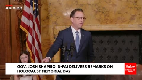 Pennsylvania Governor Josh Shapiro Delivers Remarks On Holocaust Remembrance Day