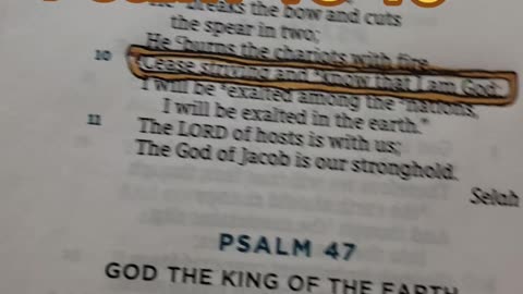 Be Still And Know That I Am God..
