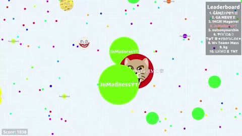 Top 1 in agar.io party! - Solo gameplay