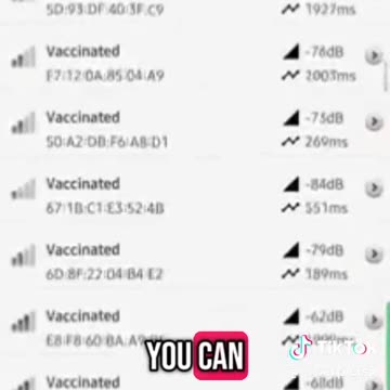 Vaccinated People have a Bluetooth ID