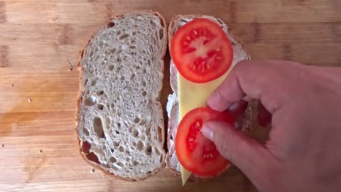 Avocado, Cheese & Tomato Walk Into a Sandwich... 🤤🥪