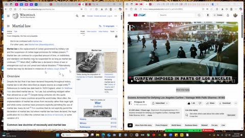 Curfews and martial law are coming were seeing it manifest
