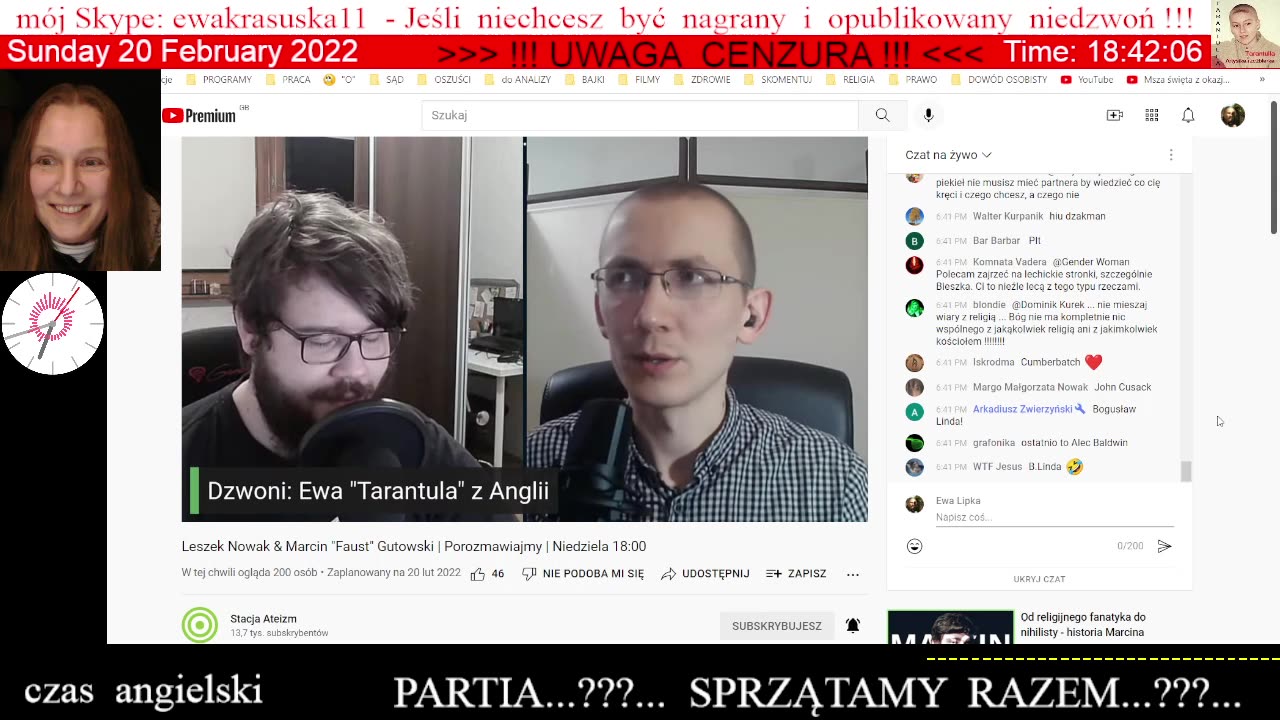 ARCHIWUM - 3028 - Ewka w Stacja Ateizm 👮♀️ - 20.02.2022 rok