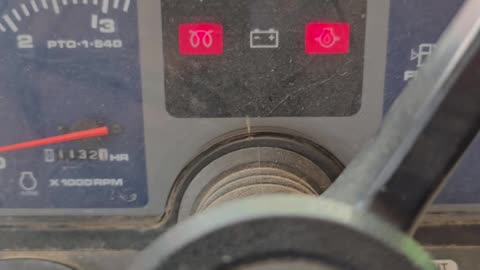 KUBOTA tractor start up.