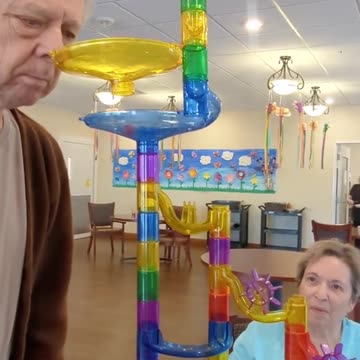 Keeping Busy already this morning Our residents in memory care