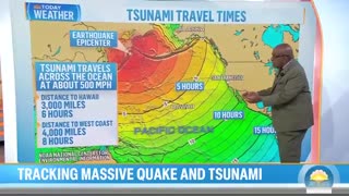 Tsunami Waves Reach U.S. West Coast After Earthquake off Russia