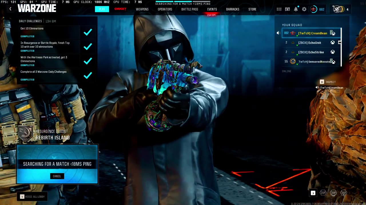 NEW WARZONE RUMBLE AND KICK STREAMER