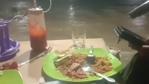 dinner while singing