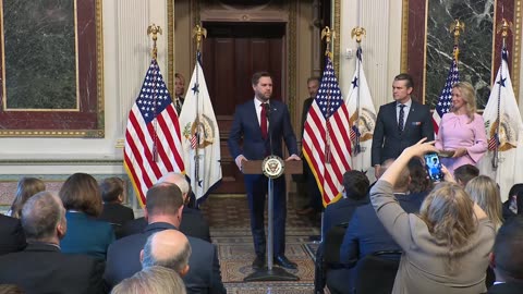 Vice President Vance Swears in Pete Hegseth to be Secretary of Defense