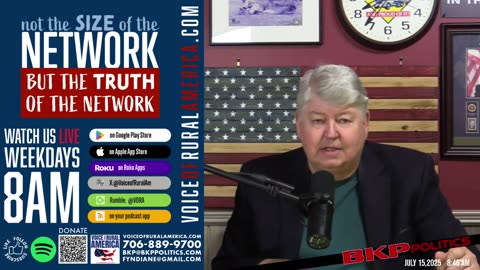 LIVESTREAM - 8:00am ET - Voice of Rural America with BKP