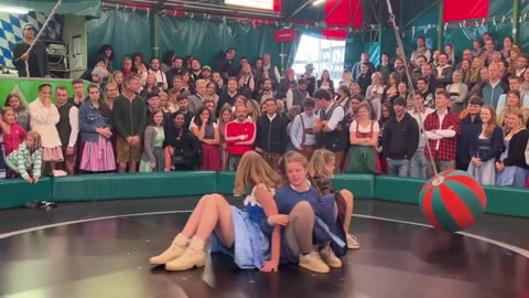 Bavarian Beauties on the Teufelsrad A Slow Motion Oktoberfest Spectacle