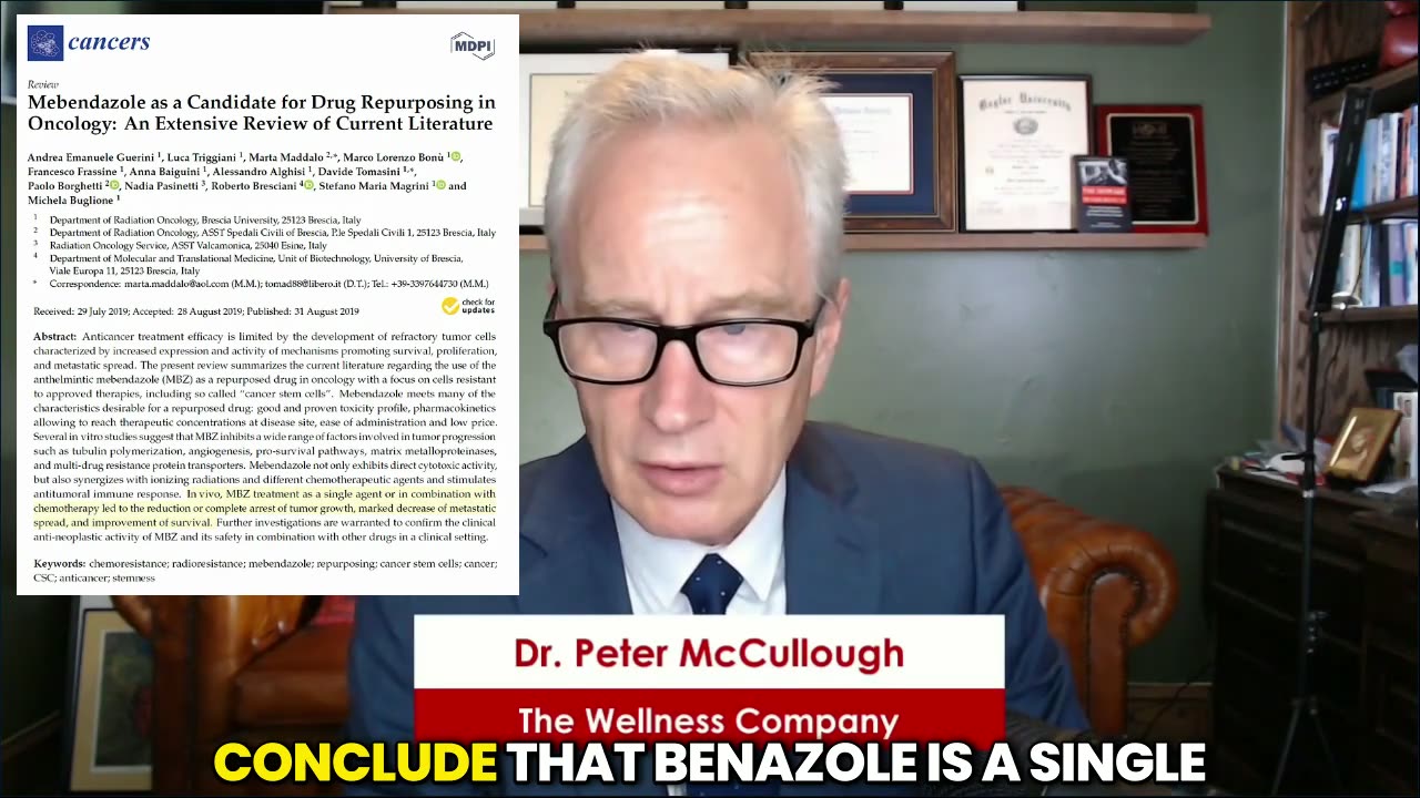 Versatile Antiparasitic, Antiviral, Antineoplastic Effects of Ivermectin: Dr Peter McCullough™