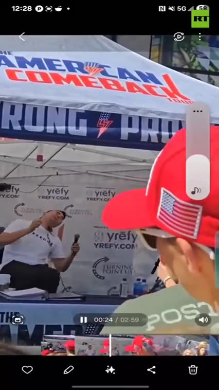 CHARLIE KIRK SHOT AT TPUSA 2ND AMENDMENT SPEECH AT UTAH VALLEY UNIVERSITY❗