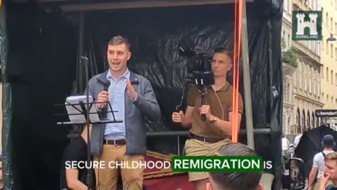 Remigration demonstration in Vienna, Austria