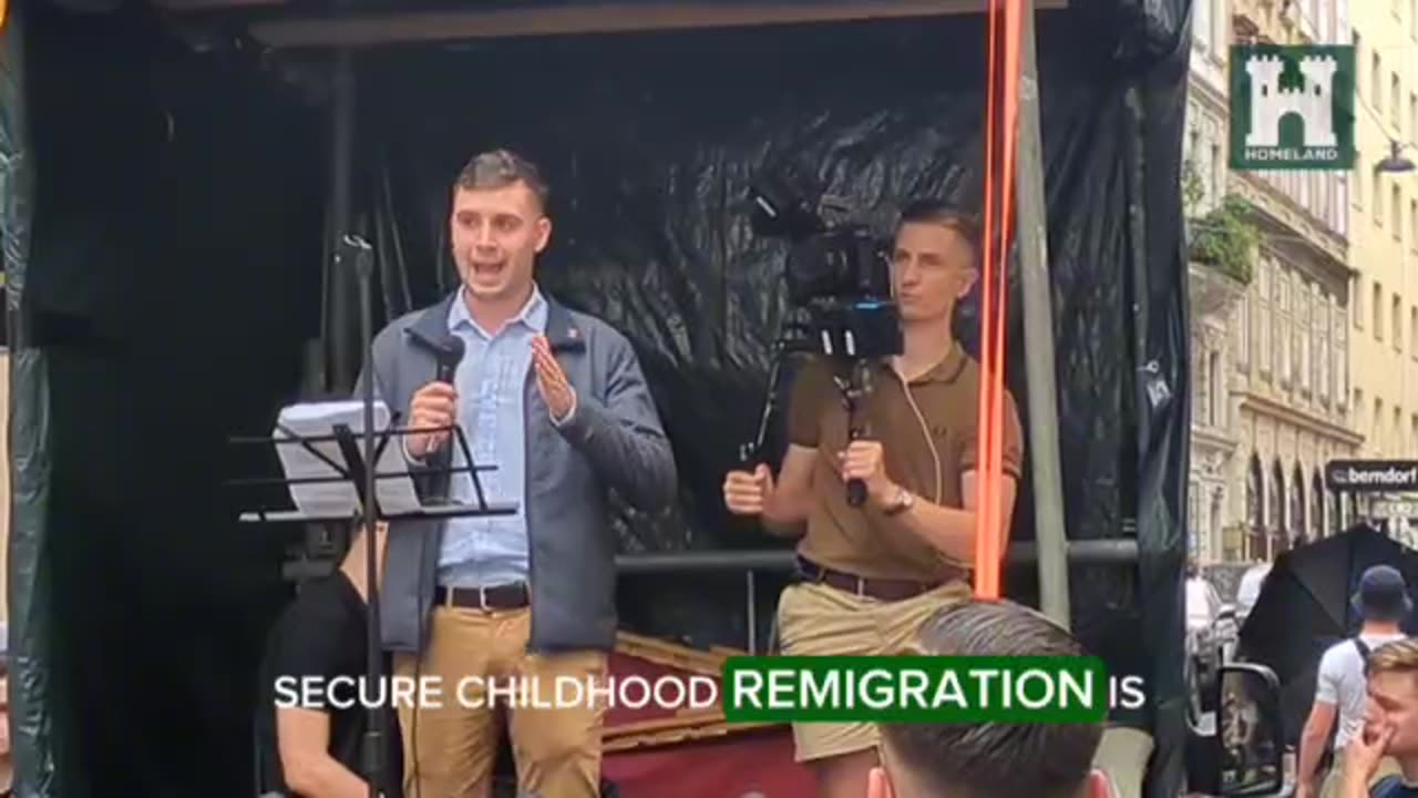 Remigration demonstration in Vienna, Austria