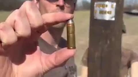 Can a tree stop a 50 Cal sniper riffle?