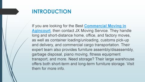 Best Commercial Moving in Agincourt
