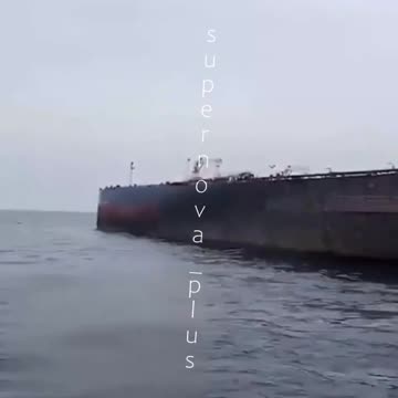 🔥 Russian shadow fleet tanker from SBU video!