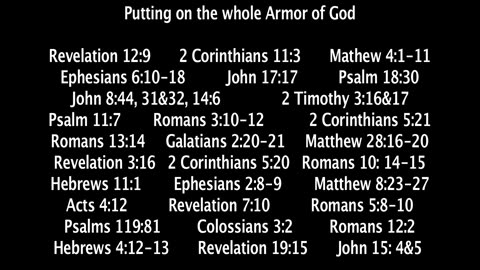 Sunday November 30, 2025. Putting on the whole Armor of God.