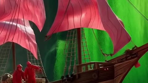 a boat in the water with watermelon floating around it Ai Video Generator @NanoVisionsAI