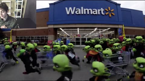 Over 30 Fictitious Goblins Roam Around The Parking Lot Of A Walmart Supercenter Fake Strange Video
