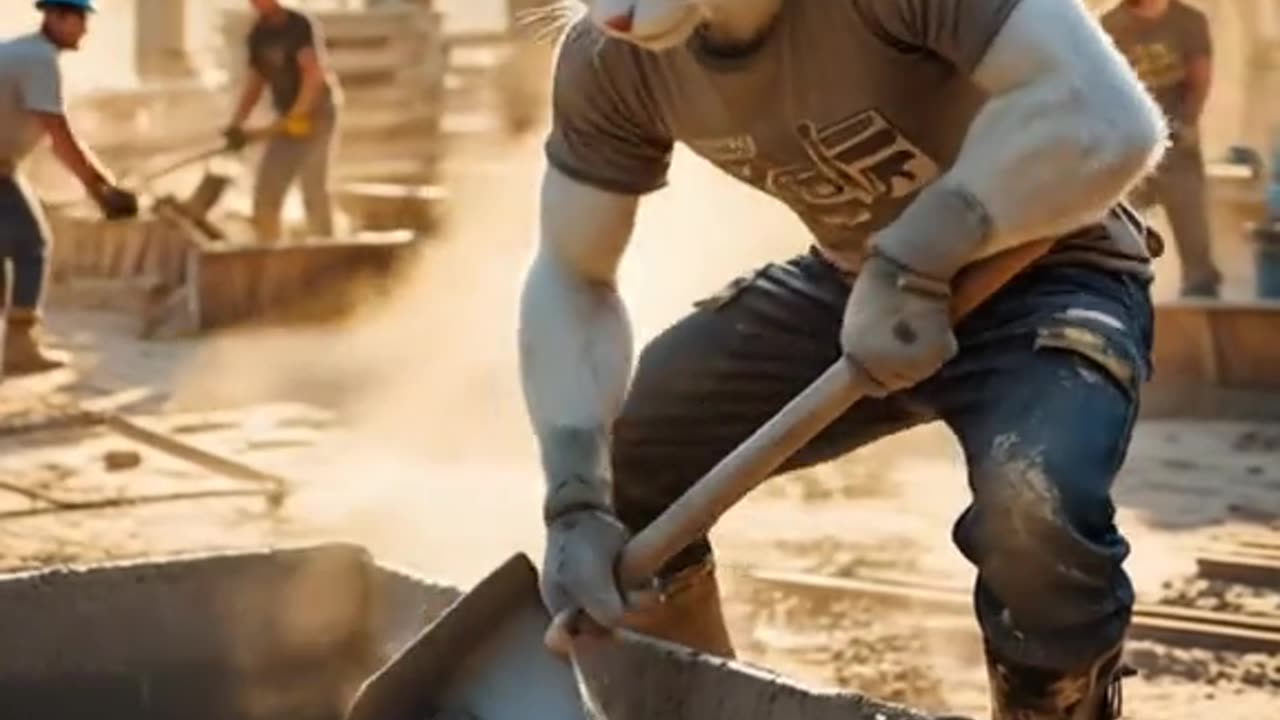 CATS WORK HARD FOR LOVE ONES