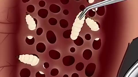Viral: ASMR Treatment back #asmr #animation #satisfying #viral #trending #shorts