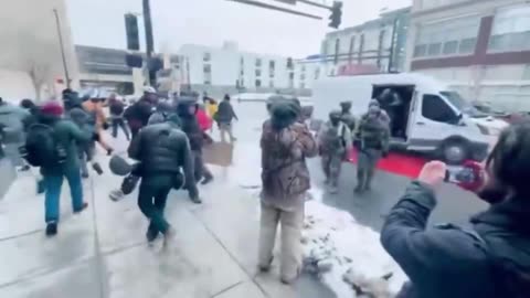 Antifa attacks Lang, Minneapolis