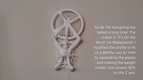 Weighted Swiss Escapement 3D from Makerworld