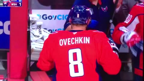 Capitals LW #8 Alex Ovechkin PP🥅(3)🏒Slap-Shot Goal