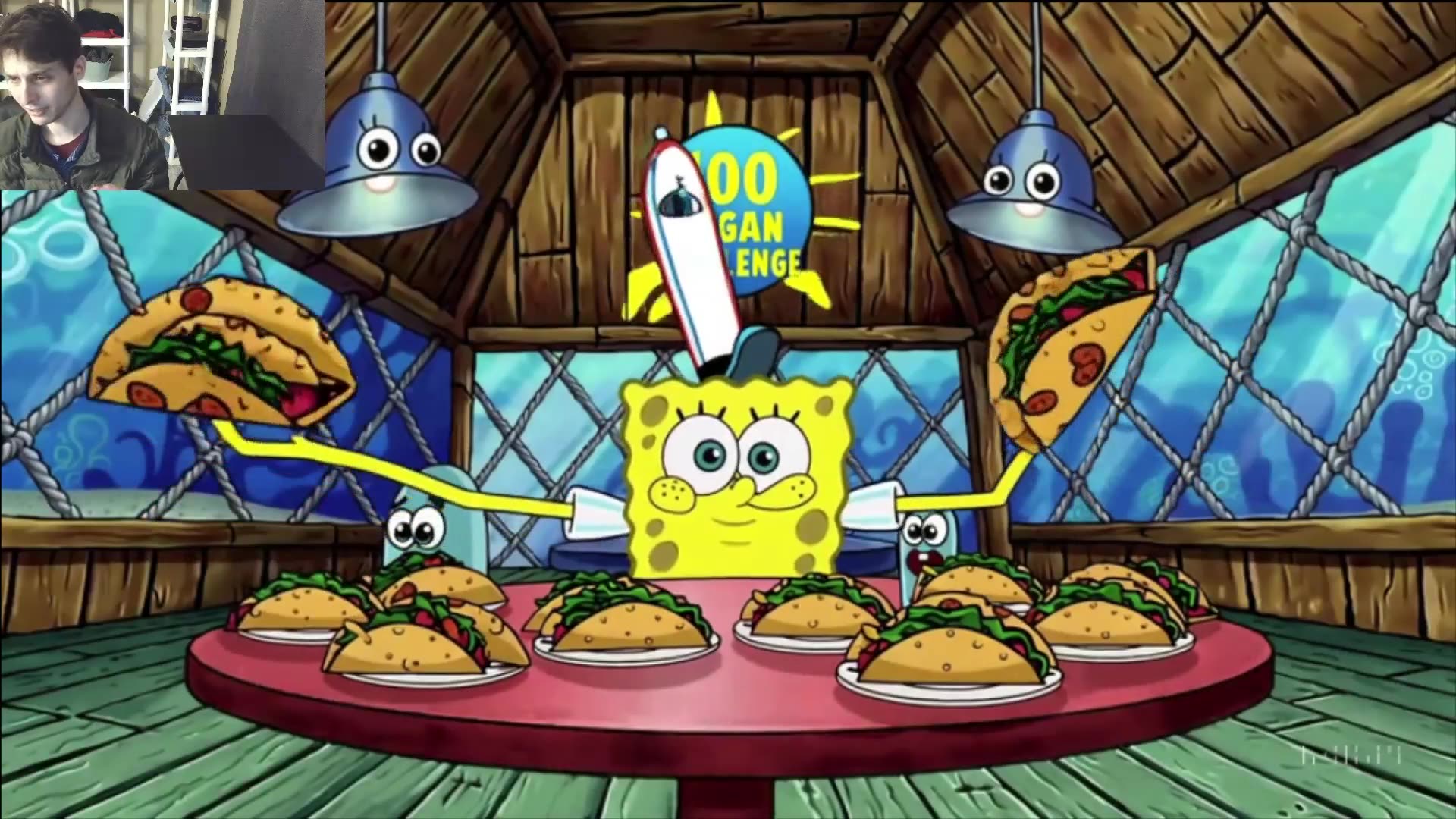 Outtake #3103 Of SpongeBob SquarePants Attempts The Taco Eating Challenge Fake Funny Parody Animated