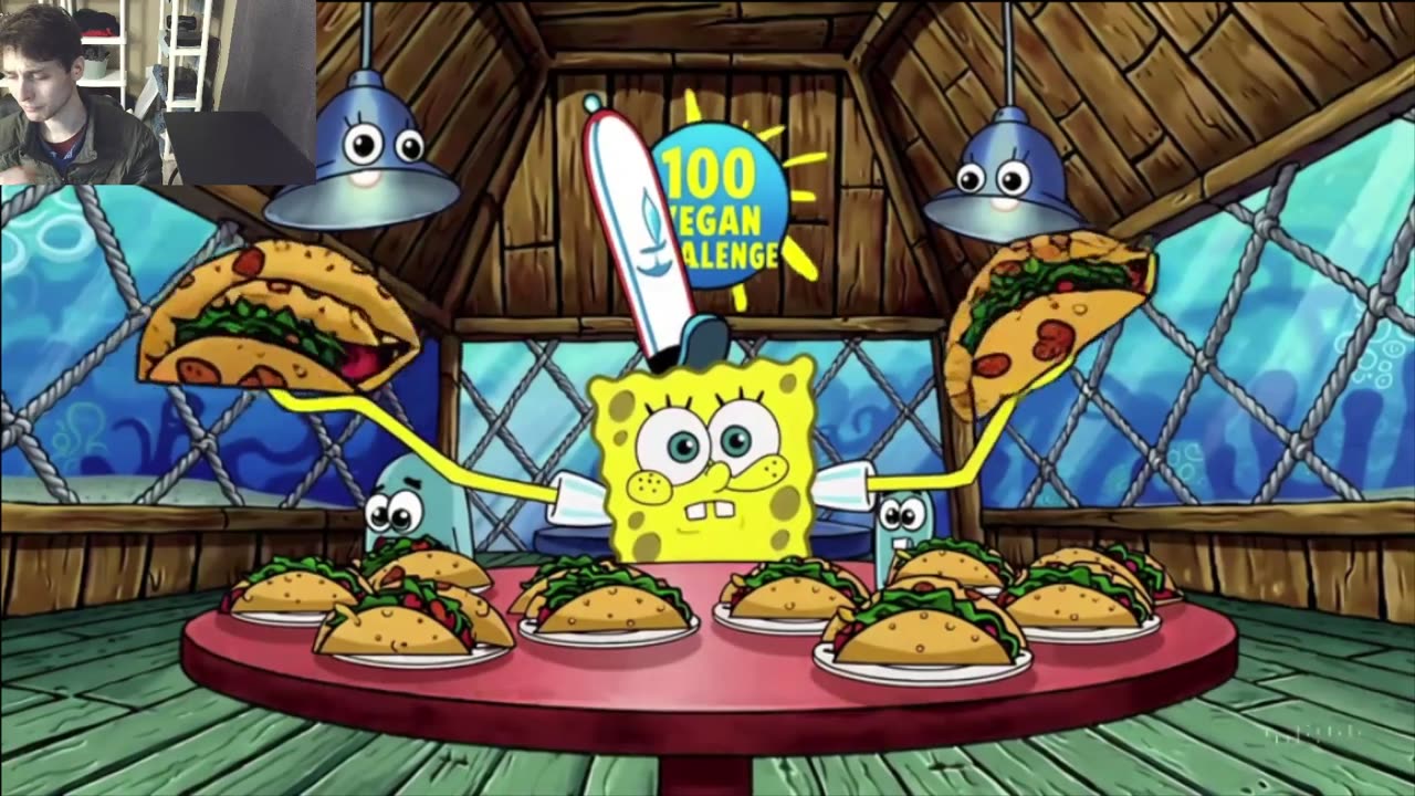Outtake #3103 Of SpongeBob SquarePants Attempts The Taco Eating Challenge Fake Funny Parody Animated