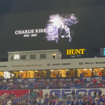 Buffalo Bills Pay Tribute To Charlie Kirk Ahead Of TNF Clash