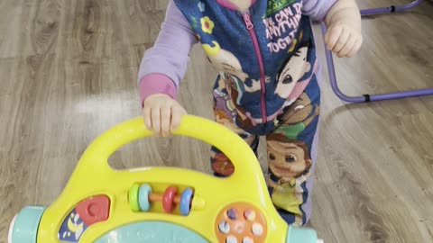 Baby Kayla Playing With a Toy… Then Disappears 😂🧸