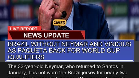 Brazil Without Neymar and Vinicius as Paqueta Back