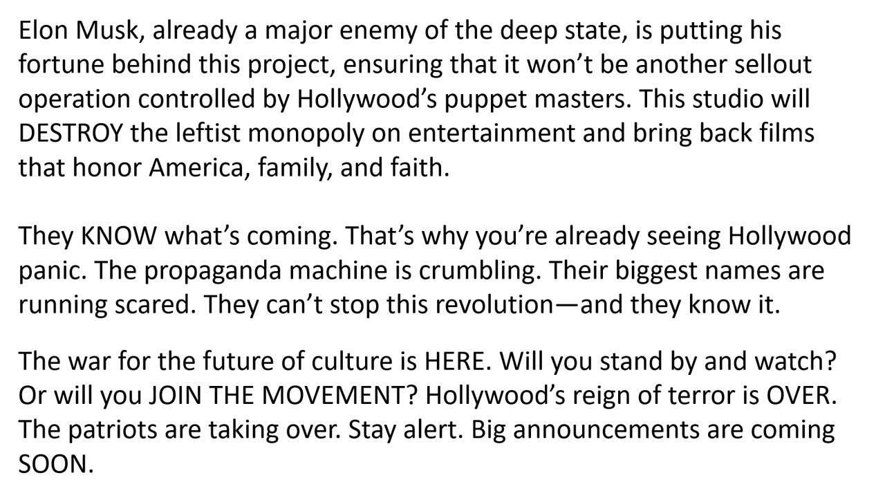 ollywood SHAKEN: Mel Gibson, Mark Wahlberg & Elon Musk