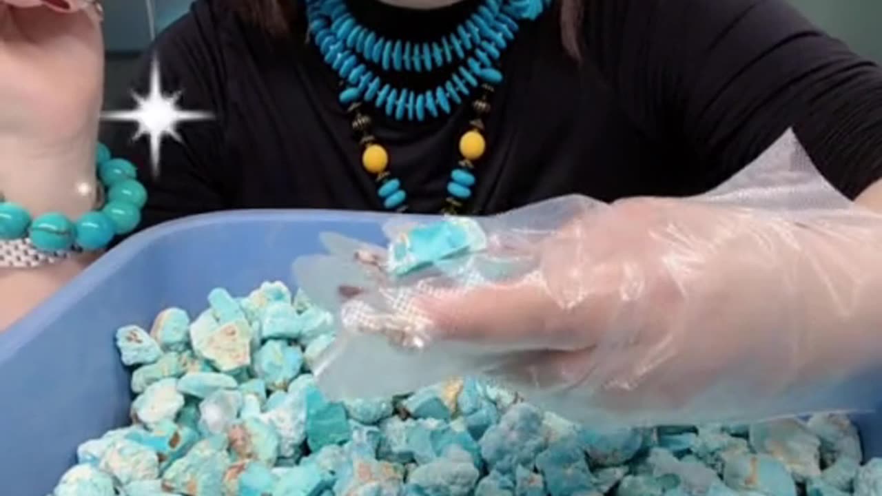 250502-4 Natural raw turquoise wool material, with pure texture