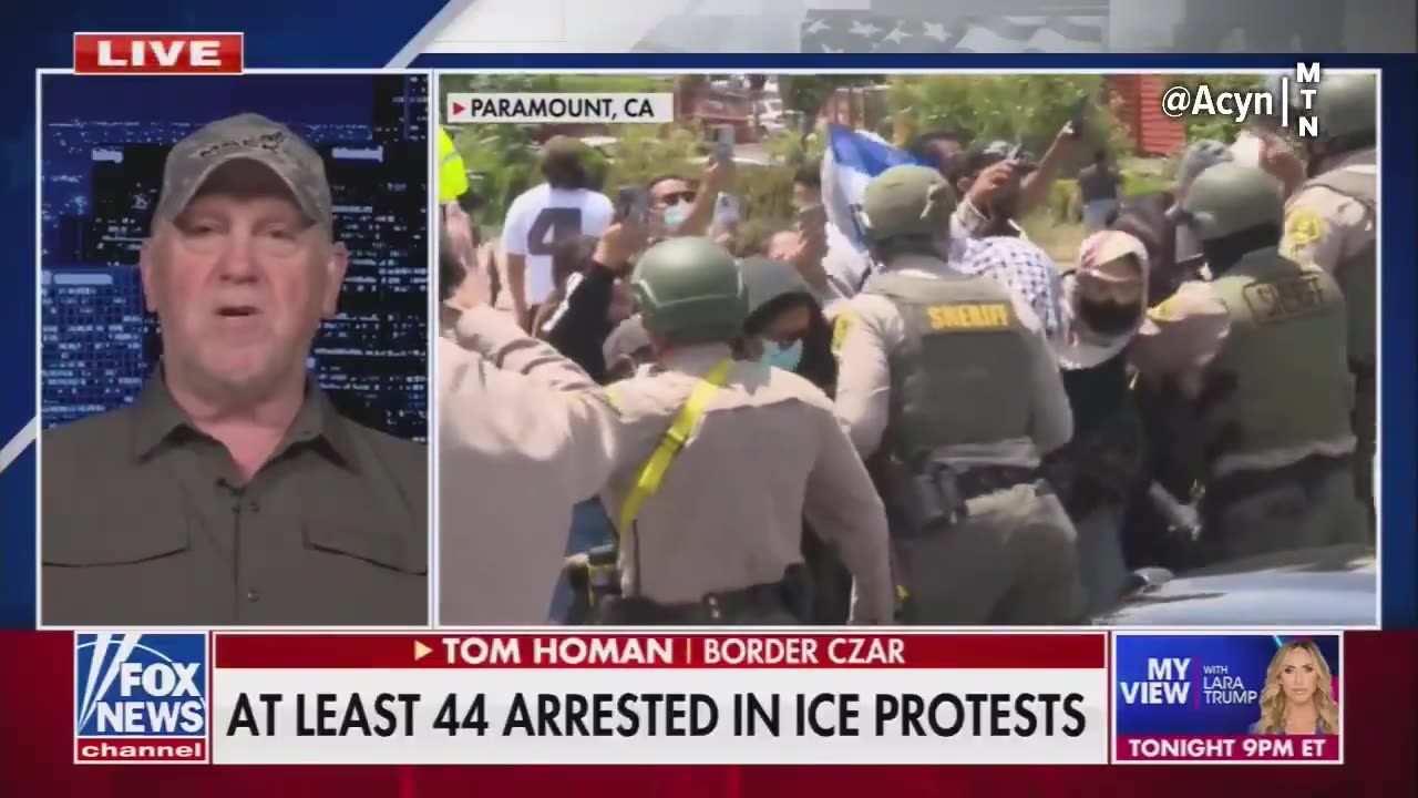 Tom Homan confirms the National Guard is being sent to LA