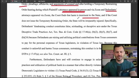 Texas Judge BLOCKS Beto's Bribes to FLEEING DEMOCRATS!-Robert Gouveia Esq.