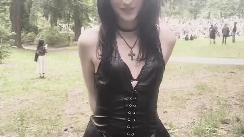 Cute goth tgirl