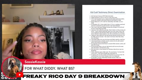 Freaky Rico Day 9-Kid Cudi Takes the Stand & Admits Diddy blew up his car!