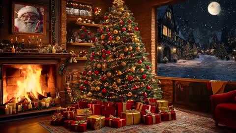 3 Hours Classic Christmas Songs with Fireplace 🔥🎄 Top Christmas Songs All Time, The Original