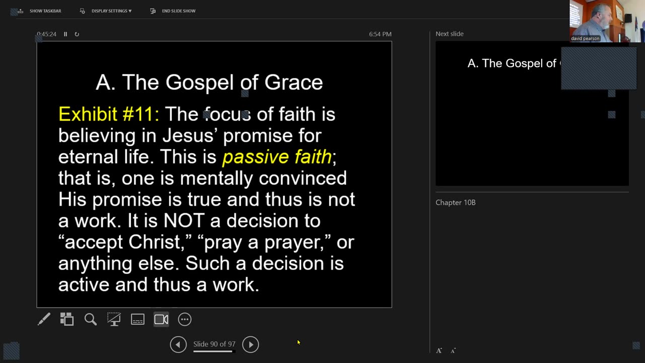 Wednesday March 19, 2025 Foundations 2: Apologetics - Eternal Security